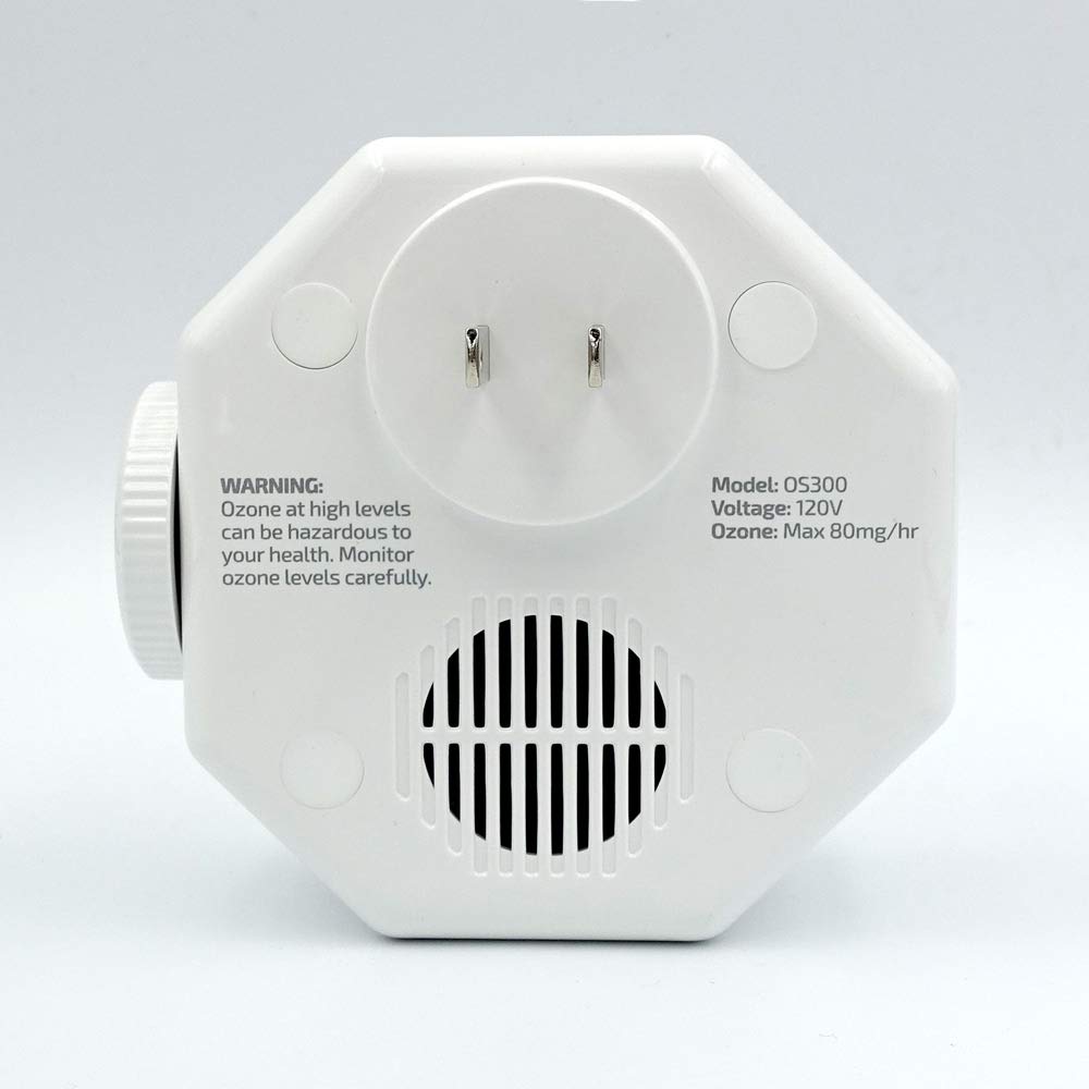 OdorStop OS300-2 Mini Ozone Generator Air Purifier Ionizer for Deodorizing and Purifying Small Areas, Pack of 2