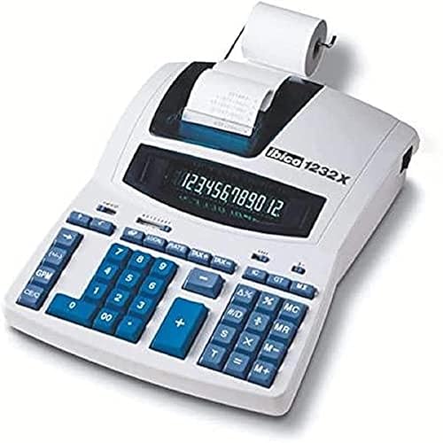 Ibico Professional Printer Calculator 1232X, White/Blue, 230 x 75 x 300 mm, IB404108