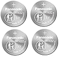 4pcs Panasonic CR1632 CR 1632 3v Coin Lithium Battery, REMOTE KEYLESS ENTRY TRANSMITTER FOB Battery