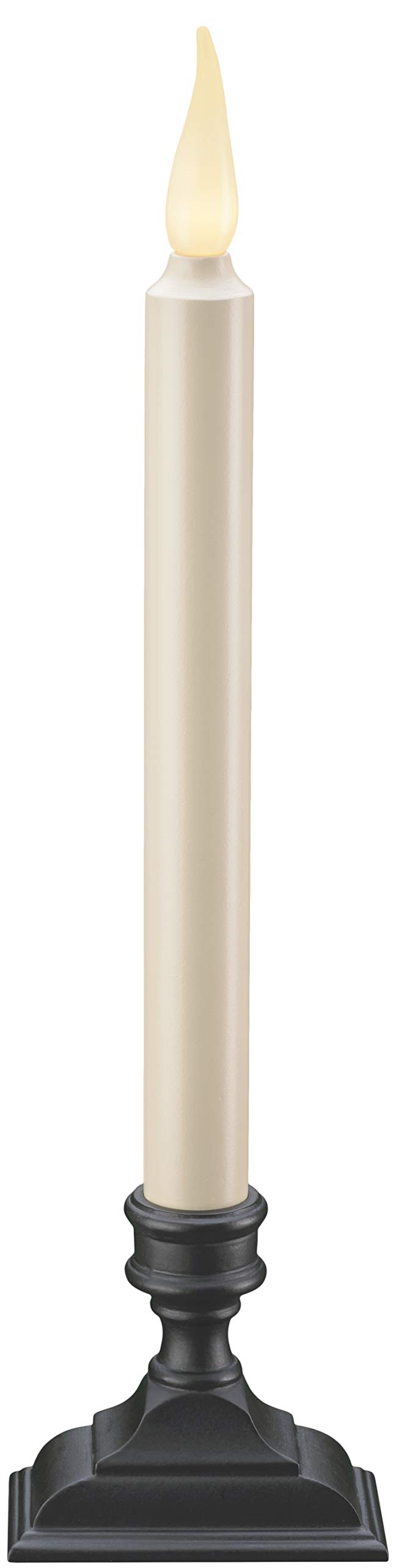 Xodus Innovations FPC1650-4 Battery Operated Flameless 12 inch Taper Candle and Base with 3D Warm White Flickering Flame and 6 Hour Automatic Timer
