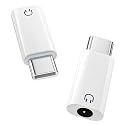 MoKo USB C to 3.5mm Audio Headphone Adapter, Type C to Headphone 3.5mm Aux Jack Dongle Compatible with iPhone 17 Air 16 15 Pro Max, Galaxy S24 S23
