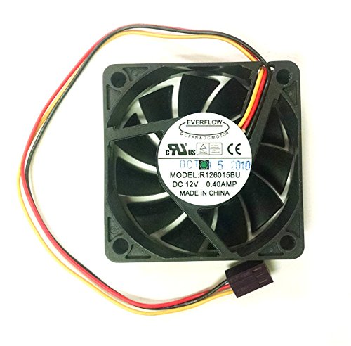 Everflow 12V DC 3 Pin Fans (60x15mm, Ultra High Speed)
