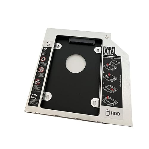 DY-tech 2nd HDD SSD SATA Hard Drive Caddy for Dell Inspiron 15R 5521 5537 15-5000 Series