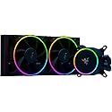 Razer Hanbo Chroma RGB All in One Liquid Cooler aRGB Pump Cap: AIO Design - Quiet, Powerful aRGB Fans - PWM Fan Controller Support - Intel LGA 115X