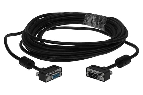 SF Cable, 25ft Ultra Slim SVGA Cable with Ferrites HD15 M/F Triple Shielded