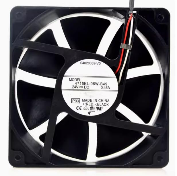 Ailsa Hexi 4715KL-05W-B49 DC24V 0.46A 120x120x38mm 3-Wire Inverter Fan