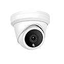 Auview 6MP PoE Security Camera Outdoor/Indoor, Wide Angle 110° 2.8mm IP Camera with Built-in Microphone, 100ft IR Night Vision, IP66 Weatherproof
