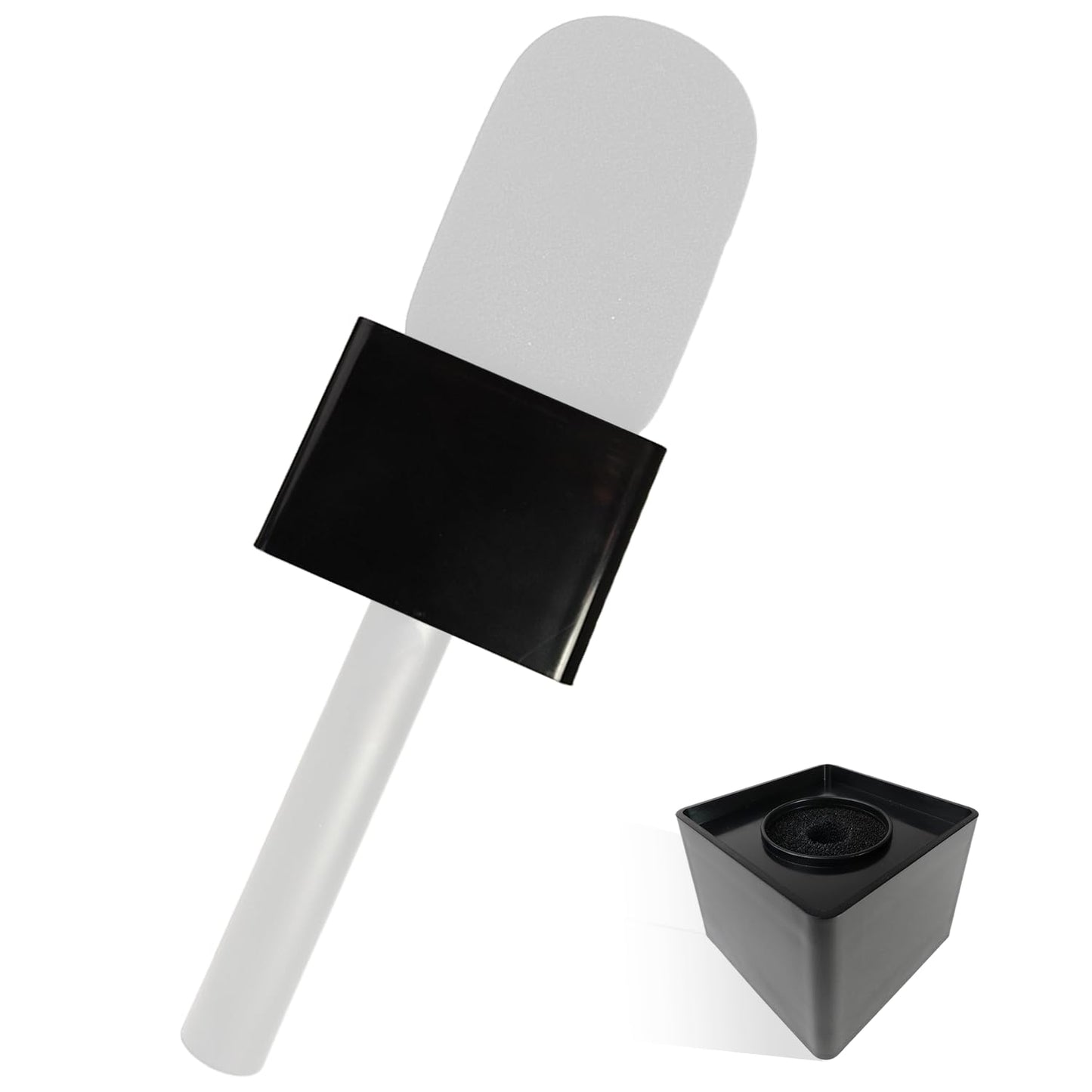 Movo HMF-1 ABS Mic Flag - Add Your Logo - Compatible with Rode Interview Go WMX-HM - Microphone Flag Perfect for Interviews, Vlogging, Content