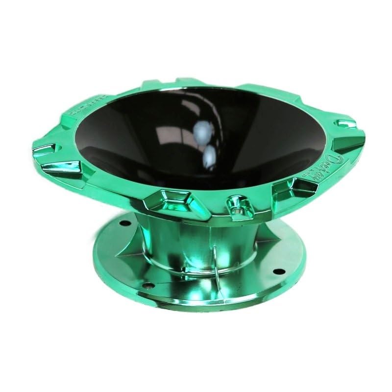 DEEJAY LED TBH2INSHORTBKGRE DJL Short 2-inch Bolt On Horn Black Green