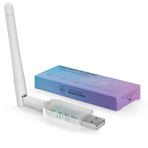SMLIGHT SLZB-07 Zigbee 3.0 USB Coordinator - Pre-Flashed and Ready-to-Use Zigbee Adapter for ZHA Home Assistant and Zigbee2MQTT