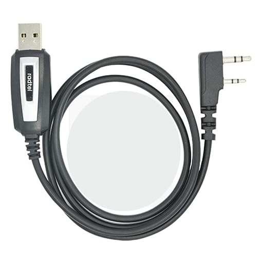 radtel USB Programming Cable for RT-920 RT-470 RT-470X, UV-K5 RT-590, Compatible RT12 RT-910B RT-860 RT-493 UV9D RT-900 RT-4D Walkie Talkie