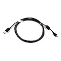 Monoprice 6-Feet USB 2.0 A Male to Mini-B 5pin Male 28/24AWG Cable with Ferrite Core (104931),Black