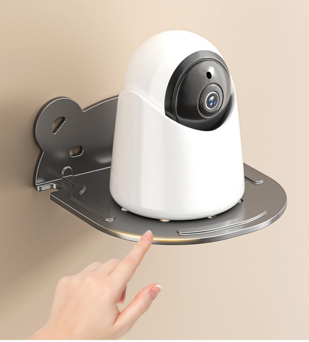 SamIdea 2 Sets Heavy-Duty Steel L-Shaped Security Camera Mount Bracket - Universal Fit for Dome & Turret Cameras, Built-in Wire Management, Ideal