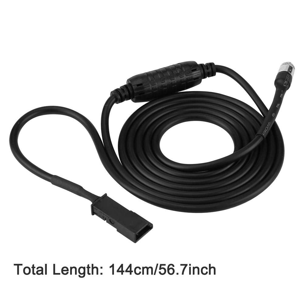 Car AUX Cable, 3 Pin Car AUX Audio Cable Adapter Auxiliary Input Adapter for E39 E46 E53 X5 16:9 CD Player Navigation