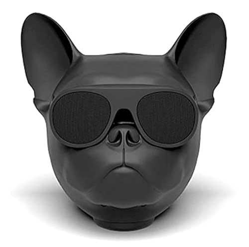 PUSOKEI Wireless French Bulldog Mini Outdoor Portable Speaker with Stereo Super Bass, Personalized Cool Speaker for Home Party, Cafe, Bar