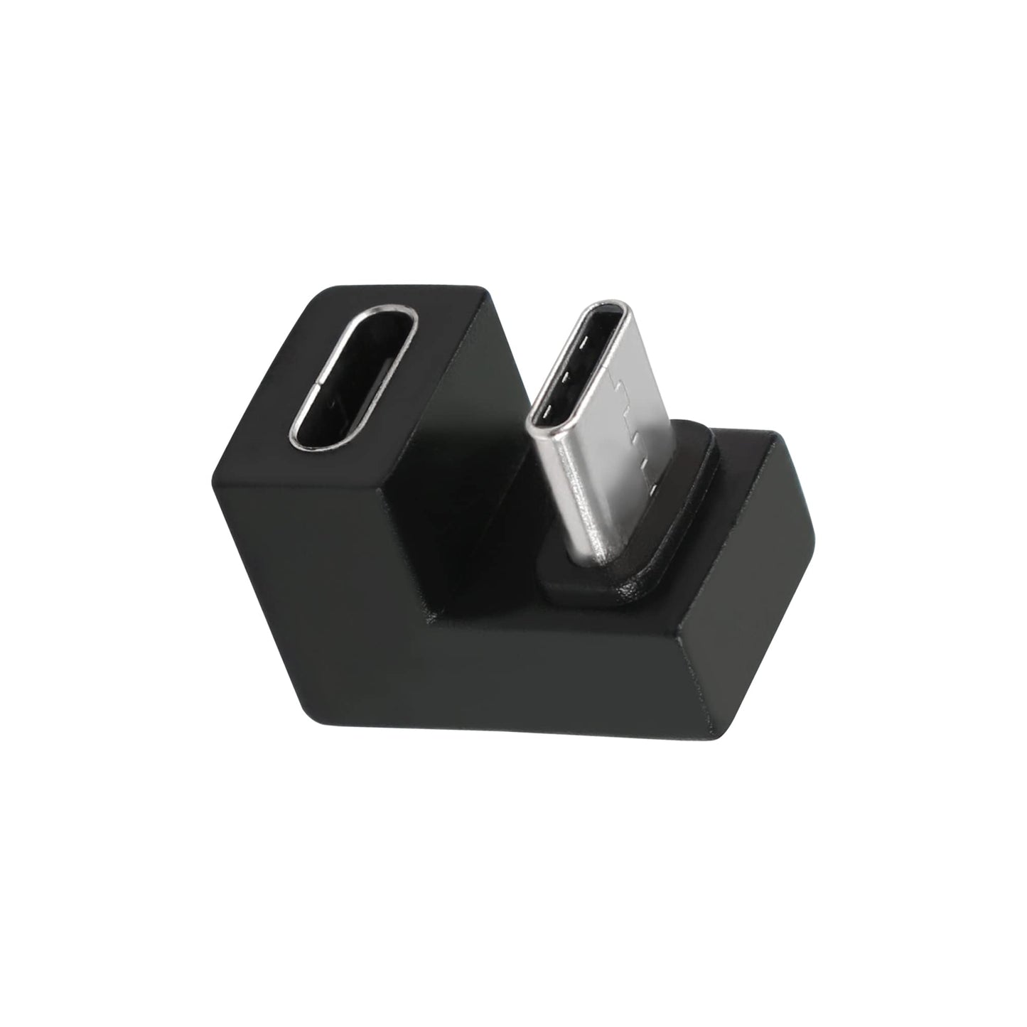 SHANFEILU USB C U-Shape Adapter 180 Degree USB 3.1 Type C Male to Female U-Shape Charging Connector Adapter 4K60Hz 10Gbps for Laptop,Tablet,USB-C…