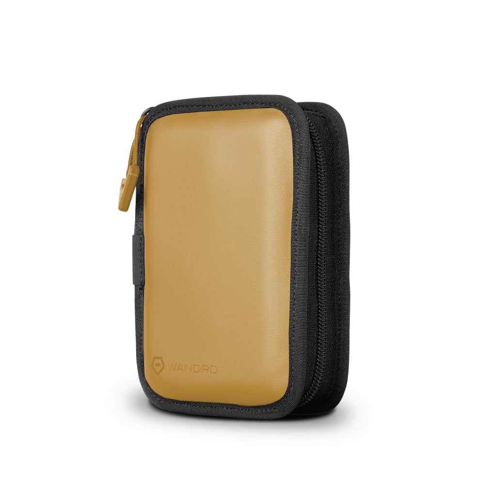 WANDRD Memory Card Case - Durable SD, Micro SD Card Holder for Creators | Camera Accessories & Electronics Organizer for Travel (Dallol Yellow)