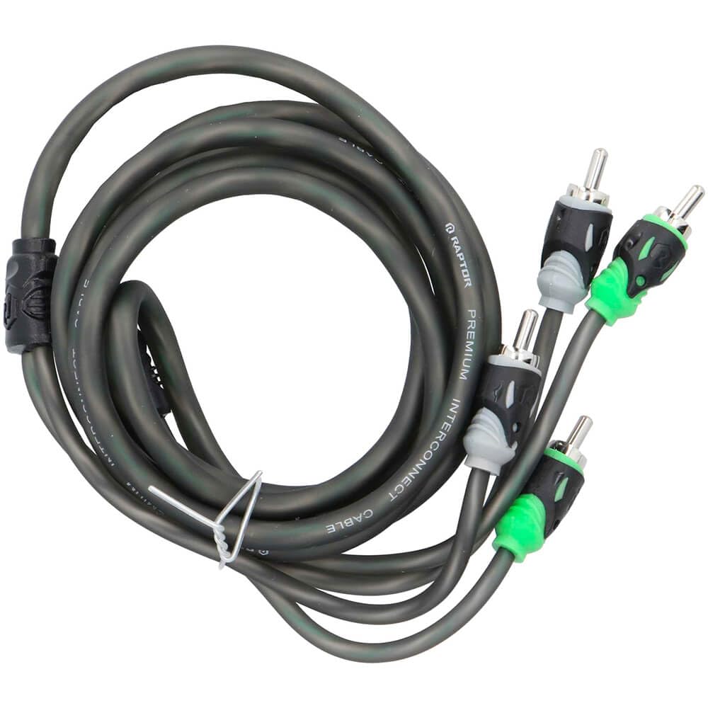 RAPTOR by METRA Electronics PRO Series 6FT 2-Channel Audio RCA Cable