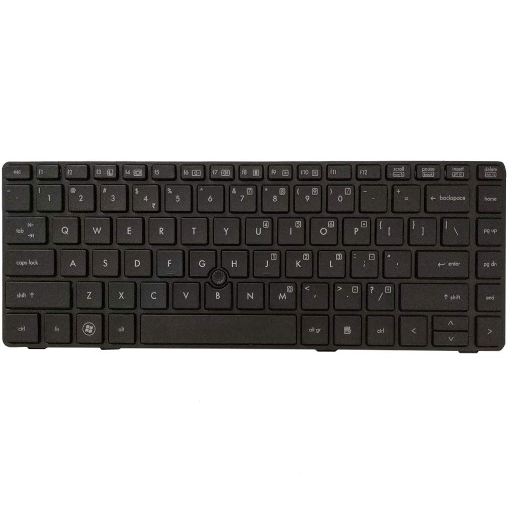 New Laptop Replacement Keyboard Fit HP ProBook 6460B 6465B 6470B 6475B EiteBook 8470B 8460P 8460W 8470W 635769-D61 US Layout with Frame