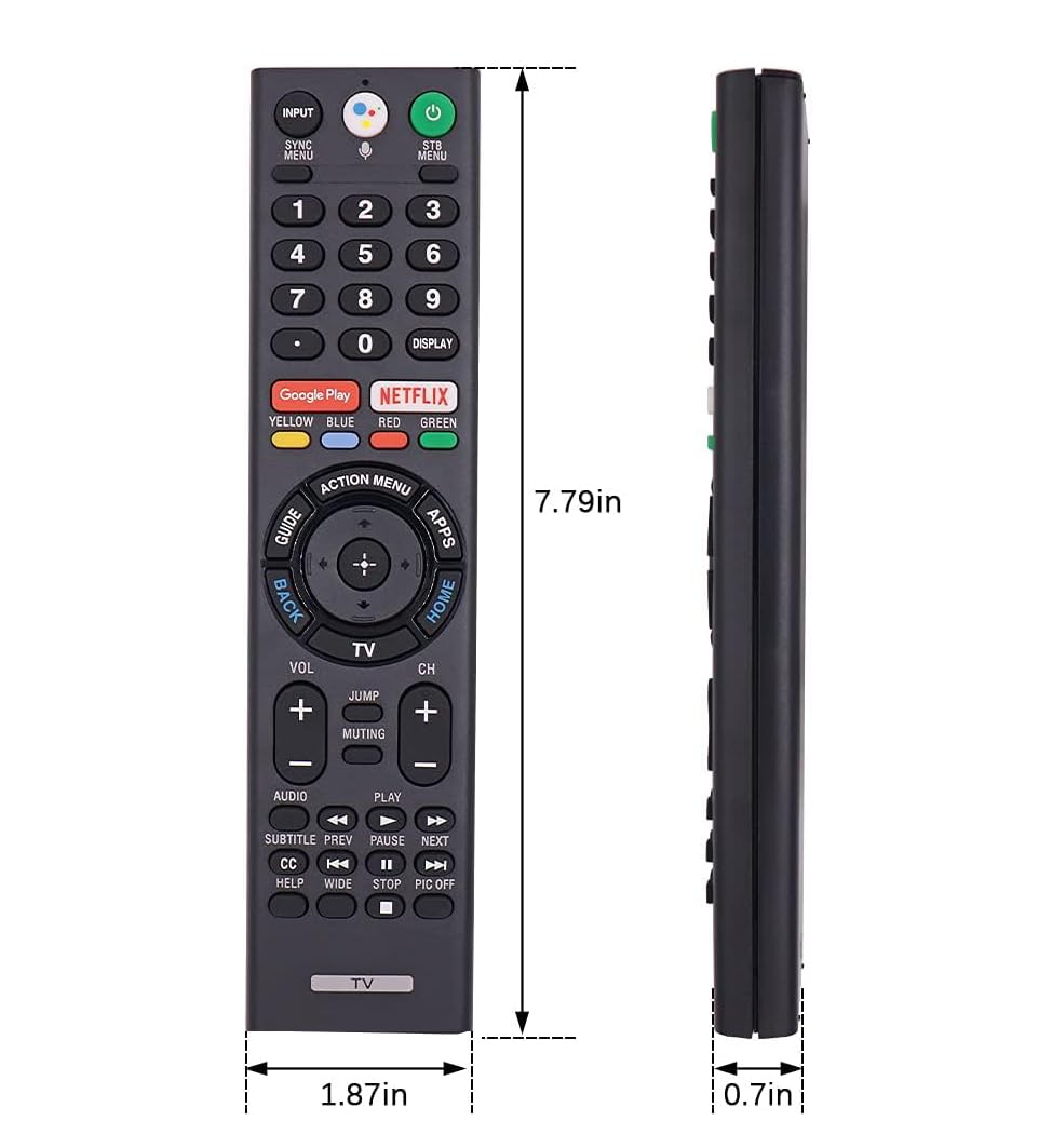 Remote Control Replacement Voice Remote for Sony Smart Bravia TV XBR-43X800D XBR-55X930D XBR-65X850D XBR-65X930D XBR-75X850D XBR-75X940D XBR-85X850D