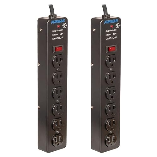 Furman Pro Plug 6-Outlet Power Strip with Surge Protection (Pair)