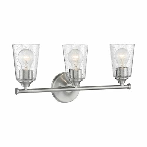 Nuvo 60/7283 Bransel Light Fixture, 3Lt Vanity, Matte Black