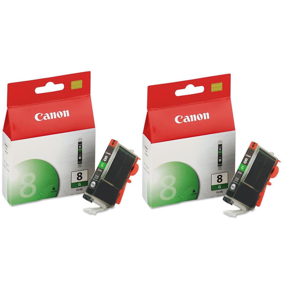 Canon CLI-8 Green Ink Cartridge for PIXMA Pro9000, Pro9000 Mark II Printers, 2-Pack