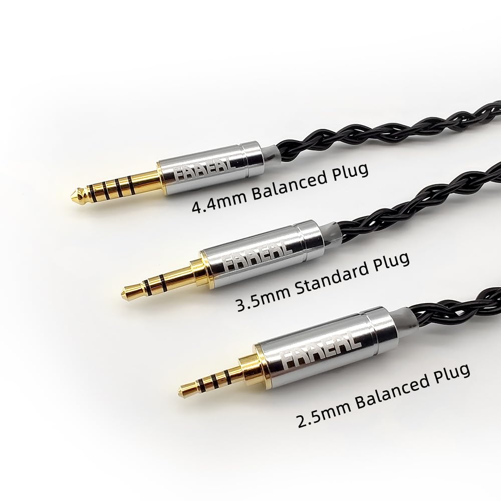 FAAEAL KZ ZSN PRO Earphone Cable Zinc Copper Alloy Oil Soaked HiFi Headphone Wire QDC Earbuds Upgrade Line 2.5mm Headset Replacement Cable for KZ…