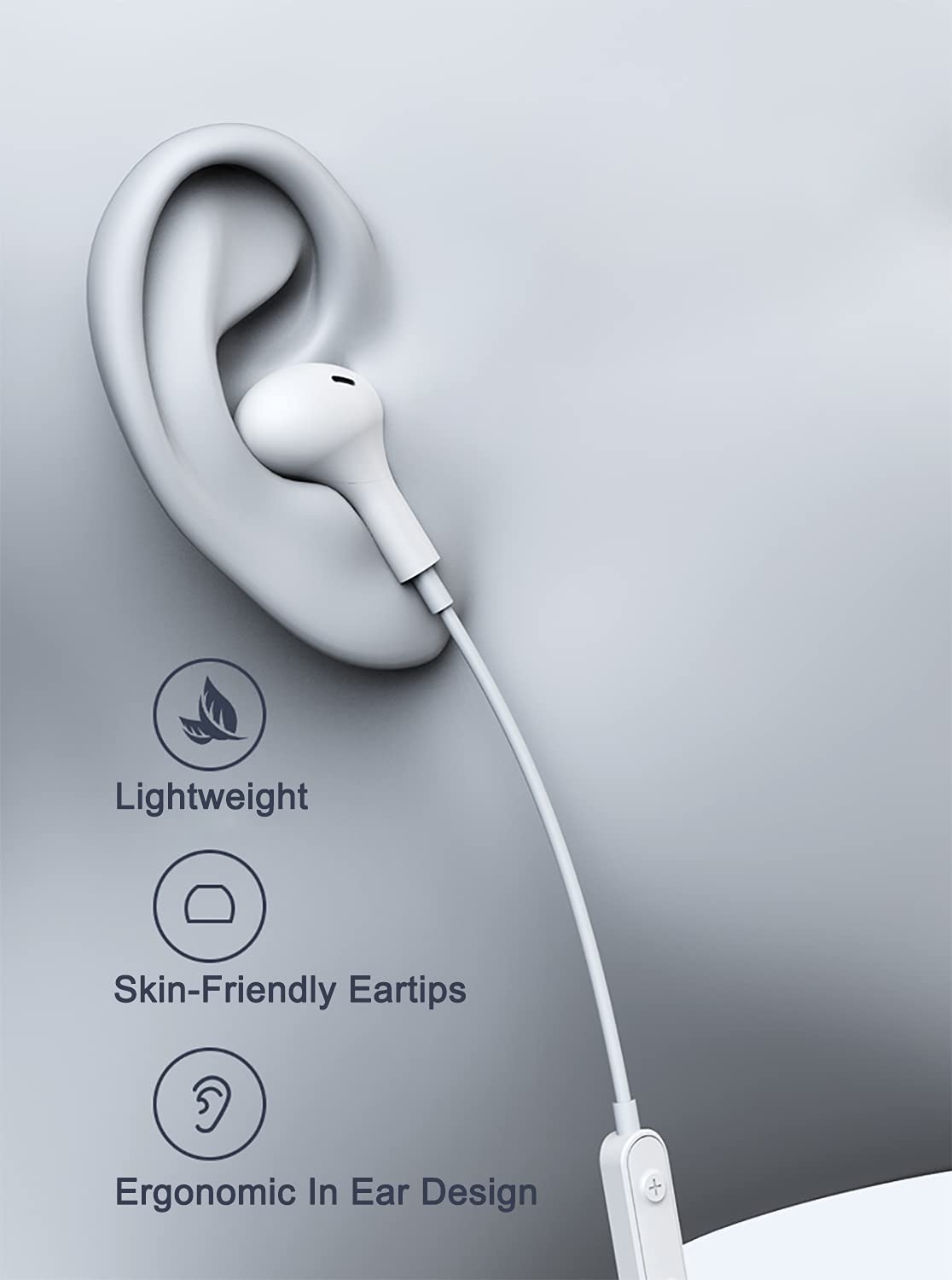 Noise Isolating Wired Earbuds Headphones Earphones w/Microphone Compatible with Samsung Galaxy A16 A15 A14 A06 A05 A03S A25 A26 S10 S9 Plus S10e…