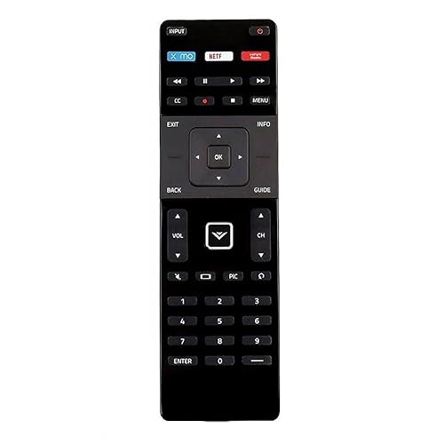 XRT122 Replace Remote fit for Vizio TV E390i-B1E E280i-B1 E231-B1 E65-C3 E700i-B3 D24-D1 D60-D3 D65-D2 D43-D1 D50-D1 D32X-D1 D40-D1 D65U-D2 E32-C1