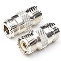 ANHAN N Female to UHF Female Connectors PL259 to N Type Coaxial Connectors Adapters 2Packs