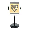 Rockville iStand 7 Adjustable Desktop Stand for iPad/iPhone/Tablet/Phone, 360 Swivel, Mic Clip Included, Perfect for Karaoke, Live Performances, and
