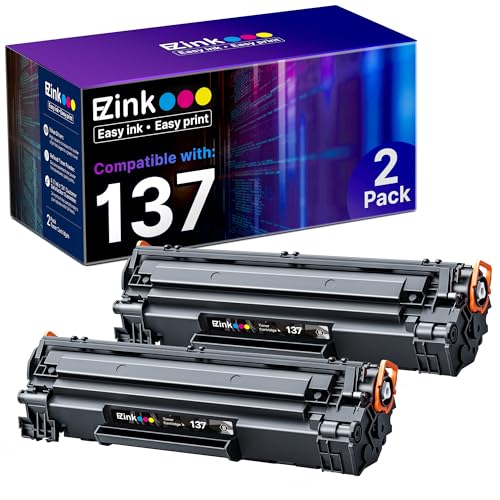 E-Z Ink 137 Black Toner Cartridge Compatible Replacement for Canon Cartridge 137 CRG137 CRG-137 Black Toner High Yield to use with ImageClass D570