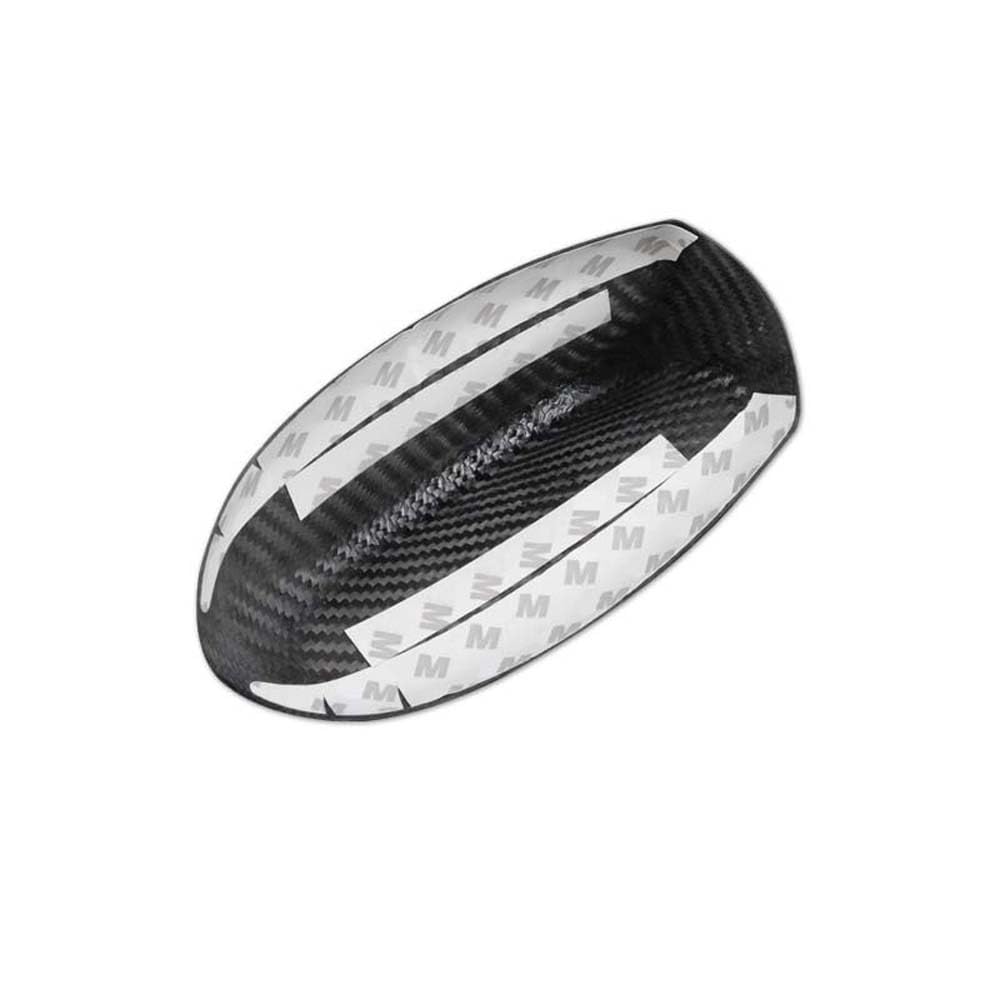 Real Carbon Fiber Car Roof Shark Fin Antenna Cover Radio Signal Base Caps Trim fit for Alfa Romeo Giulia Stelvio Accessories (Black)