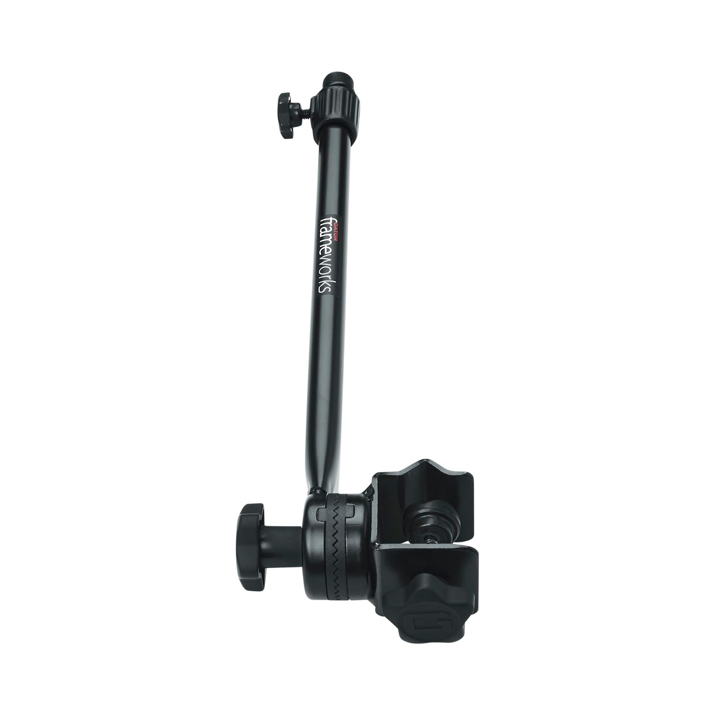 Gator Frameworks Adjustable Clamp-On Angled Mini Interlocking Design 16 Inch Boom Arm (GFW-MIC-CLMPBM16)