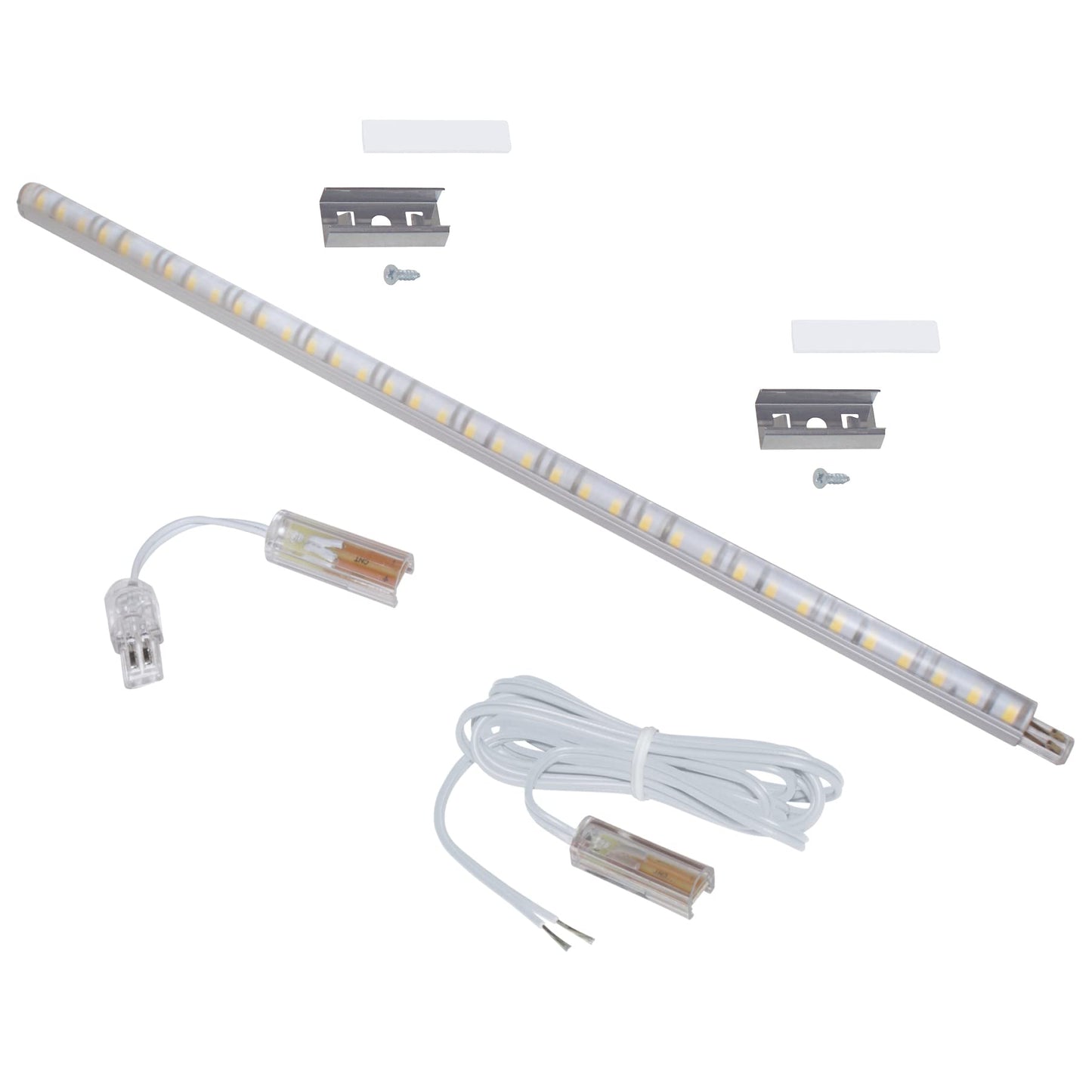 Armacost Lighting RigidStrip 12V 12" Linkable LED Strip Light Diffuser Kit 4000K 321130