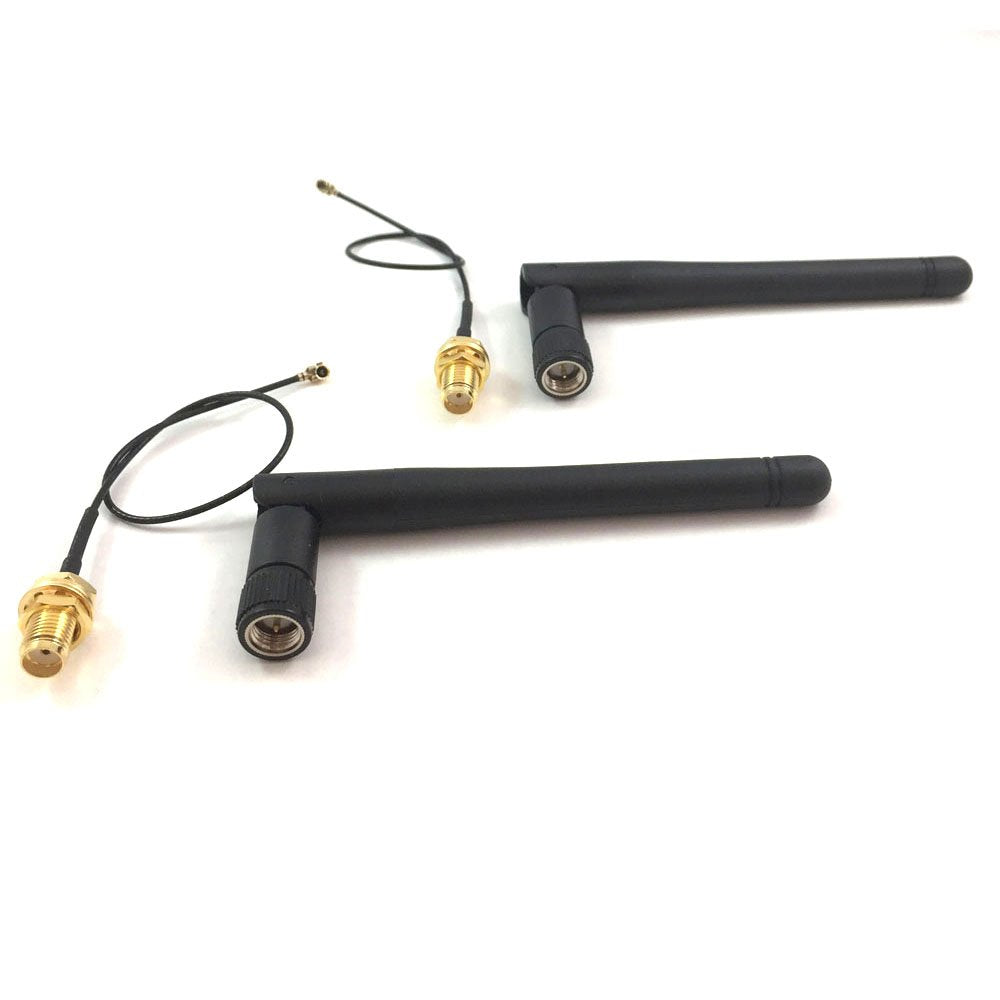 2pcs 433 Mhz SMA Gmrs Antenna High Frequency 3dbi with SMA-Male 433Mhz GSM GPRS Omni Antenna Device Receivers Alarm System with 15cm Extension Cord