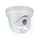 5MP Full Color PoE IP Camera, 2.8mm Lens 118° Wide Angle, F1.0 Aperture, 98.4ft Full Color Night Vision, Human/Vehicle Detection, Built-in Mic, Metal