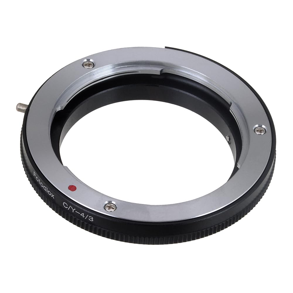 Fotodiox Lens Mount Adapter, Contax Yashica (c/y or cy) Lens to OM 4/3 (Four Thirds) Mount Camera Adapter, for Olympus E-1, E-3, E-10, E-20, E-30