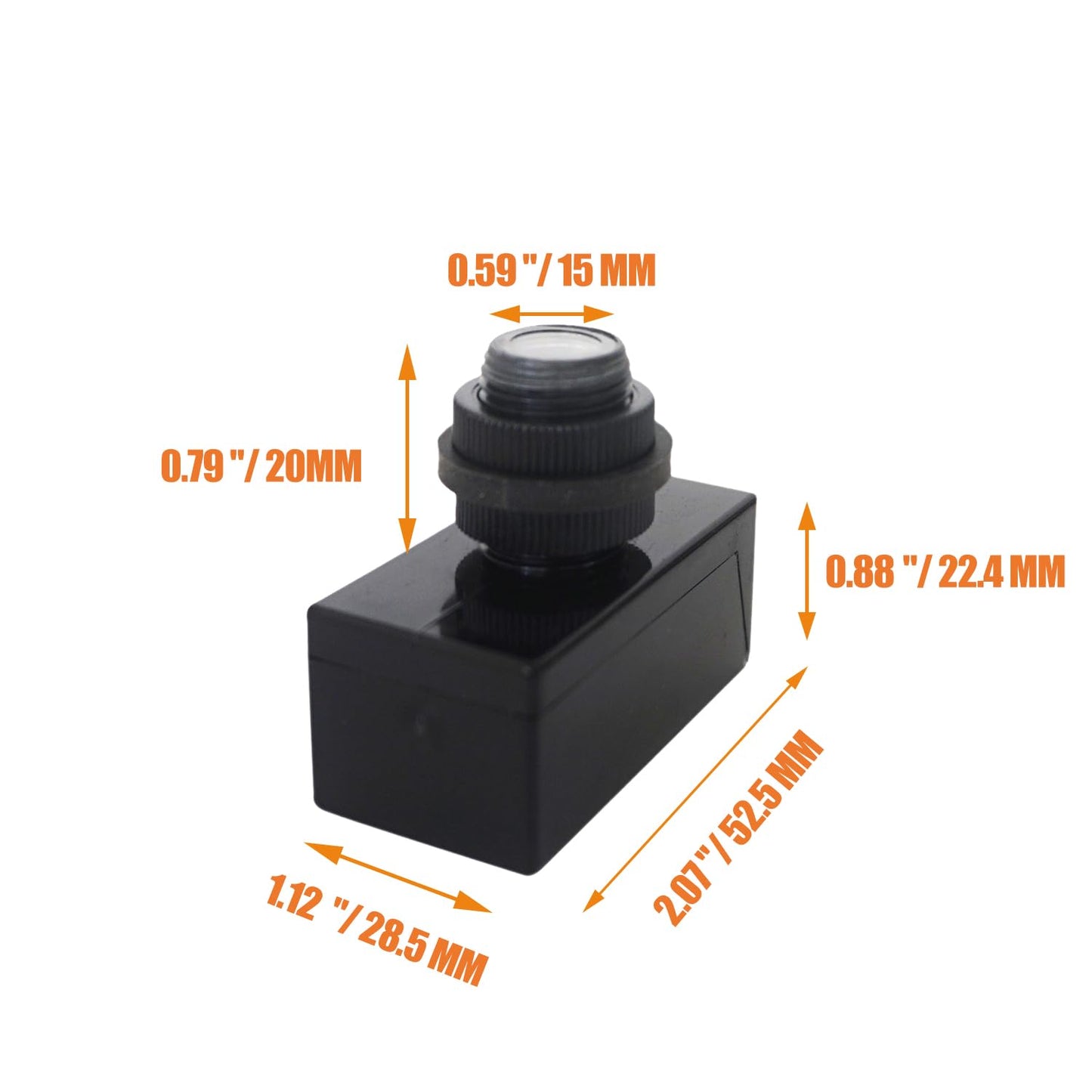 Heluok 2 Pcs Auto On/Off Light Switch DC 12V, Dusk to Dawn Photoelectric Switch, Photocell Sensor Light Control 5A for Post Lamp, Most Lighting