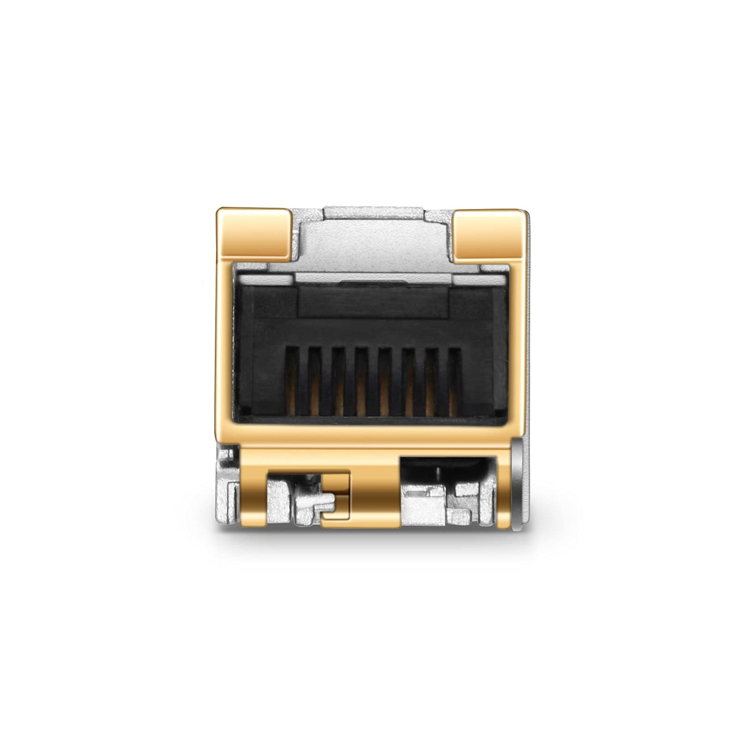 QSFPTEK 10GBASE-T SFP+ to RJ45 Module, 10Gb Copper RJ-45, Mini gbic SFP to Ethernet Network Optical Copper Transceiver Compatible with Dell