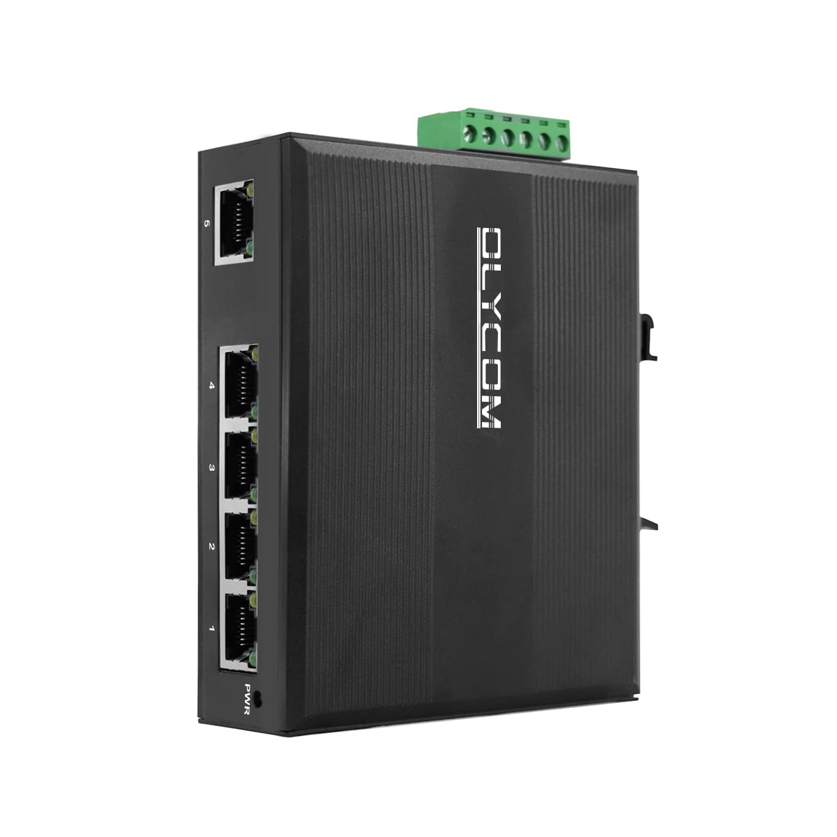 5-Port Industrial Unmanaged Gigabit Ethernet DIN-Rail Switch 5 x Gigabit Ethernet Ports IP40 Operating Temperature -40° - 75°C (-40° - 167°F)
