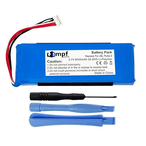 MPF Products 6000mAh P5542100-P Battery Replacement Compatible with JBL Pulse 3 Waterproof Bluetooth Speaker