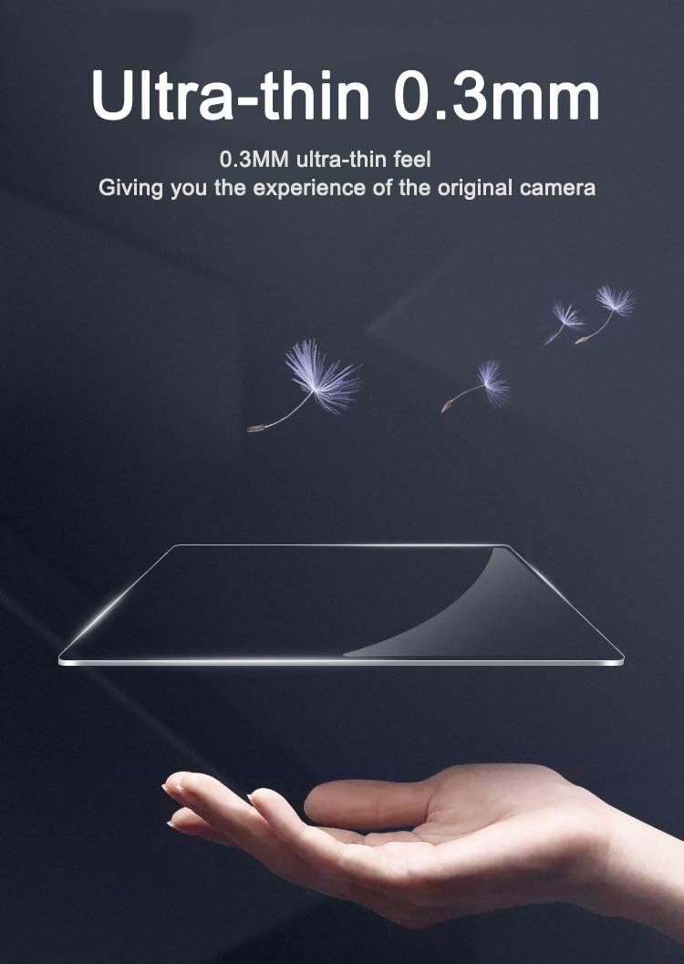 ZVE10 Screen Protector Anti-Scrach Anti-Bubble Ultra-Clear 9H Tempered Glass 3-Pack, Compatible for Sony ZV-E10 ZV1 A7C A7III Camera