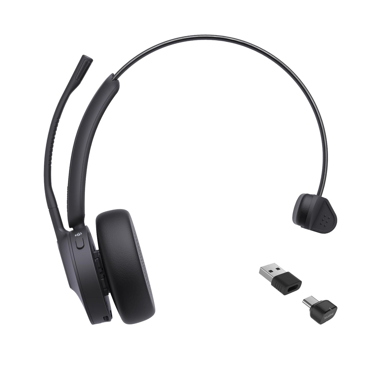 Yealink BH70 Mono Teams Wireless Headset with Mic for Work, Microsoft Teams Certified Bluetooth Headphone for 35h Calling, 91g All-Day Wearing
