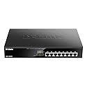 D-Link DGS-1008MP 8-Port Gigabit Unmanaged Metal Desktop Switch with 8 PoE+ Port - Up to 30 W per Port with 125 W PoE Budget