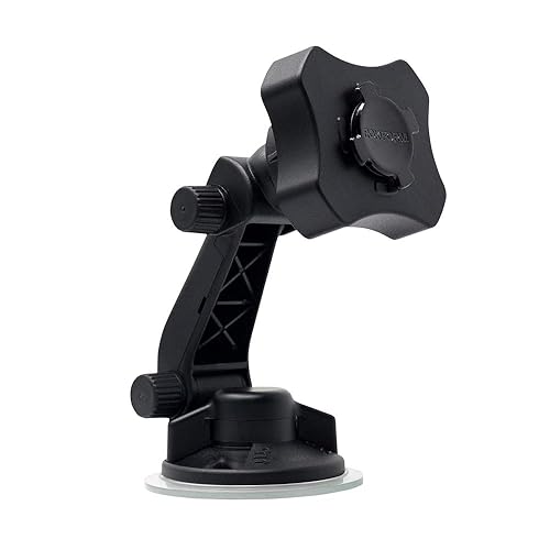 Rokform - Adjustable Windshield Phone Mount Secured by Strong Suction Cup Base, 210 Degrees of Tilt and 360 Degree of Rotation Phone Holder Compatible
