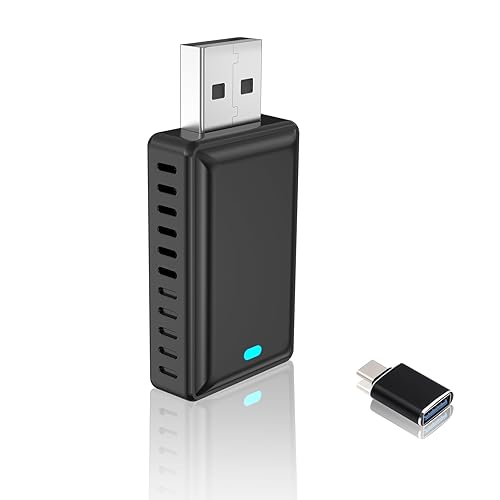 CarProKit Wireless CarPlay Android Auto Adapter USB Dongle for Apple iPhone Android Phone, Convert Original Wired to Wireless Connection, Plug & Play