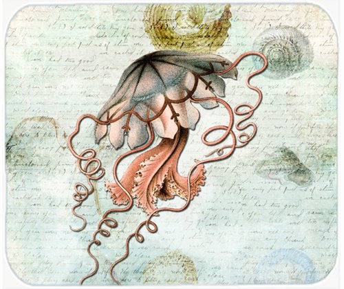 Caroline's Treasures SB3044MP Beach Jellyfish Mouse Pad, Hot Pad or Trivet for Home Office Gaming Working Computers Laptop Mouse Mat,Washable Large