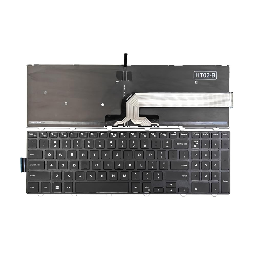 KGIGIBE Replacement Backlit Keyboard for Dell Inspiron 15 3000 5000 3541 3542 3543 3551 3552 3558 3593 5542 5545 5547 5755 5551 5558 5552 5758 5759